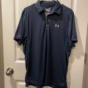 Gray under Armor polo